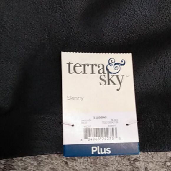 Terra & Sky shiny black leggings - Picture 3 of 16